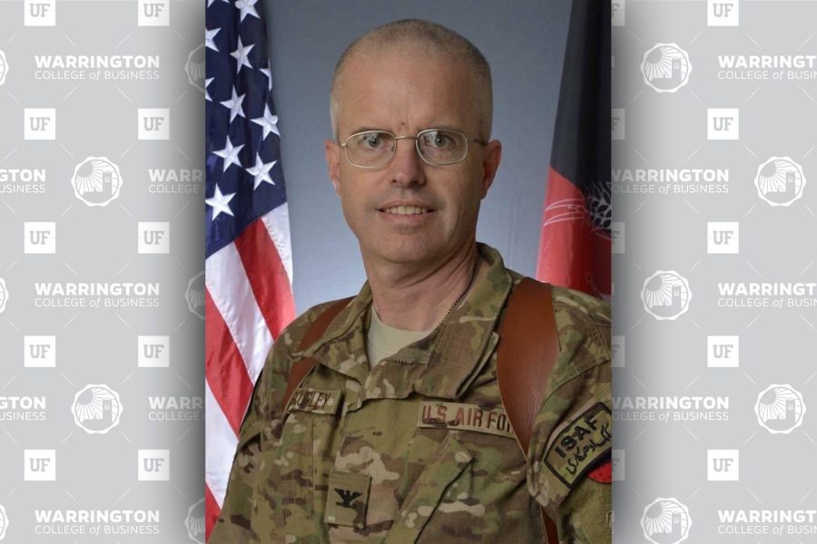 Paul Gourley military portrait in U.S. Air Force camouflage uniform