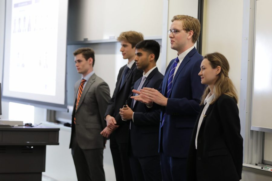 GSIF students present at their annual board meeting.
