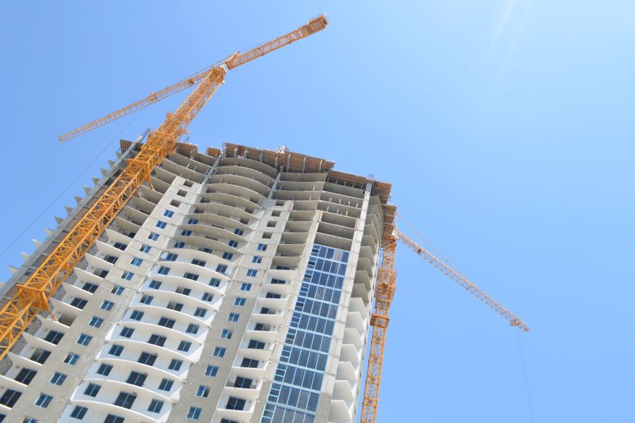 Condo tower under construction