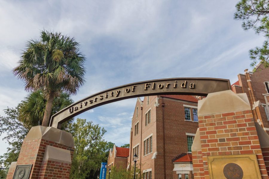Archway outside of the Warrington College of Business