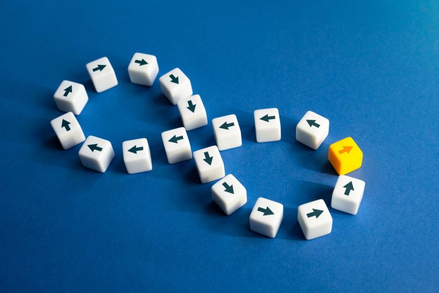 Get out of the endless loop. Break the endless way. Think differently. Run from routine. To dilute the mundane. Stop the cycle, rethink your life and career. Looking for something new experience