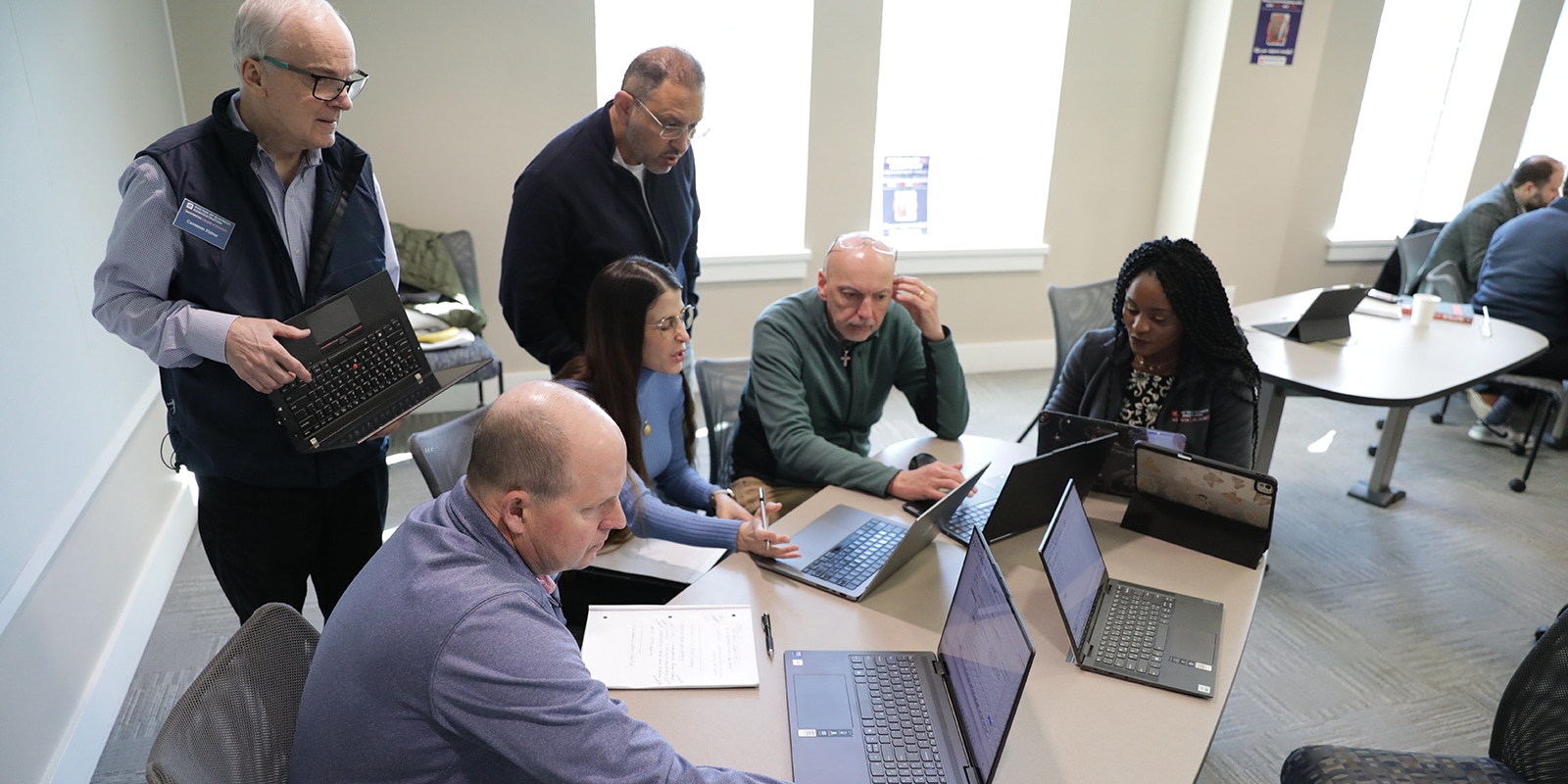 Prospective students see UF Warrington DBA students in class during a DBA for a Day session