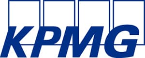 Logo for KPMG, an employer of UF Warrington South Florida Weekend Part-Time MBA alumni