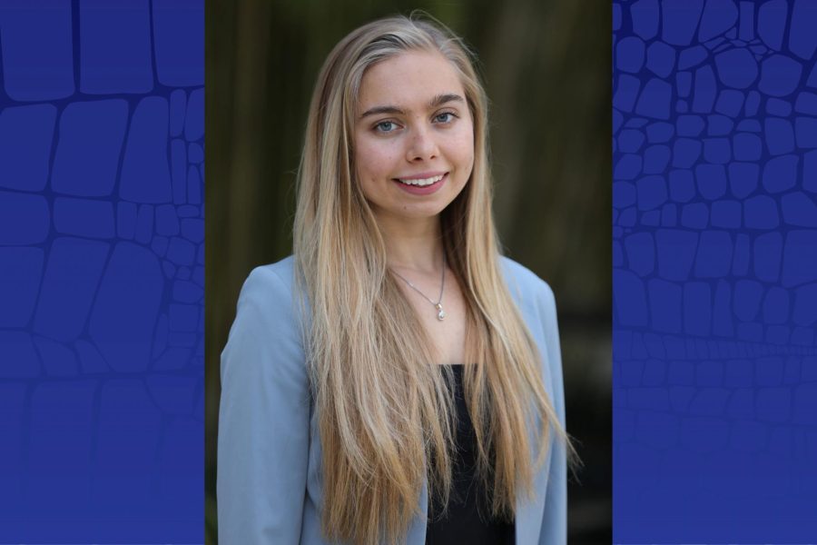 Tatiana Maher earns UF’s Business Ethics Student of the Year award.