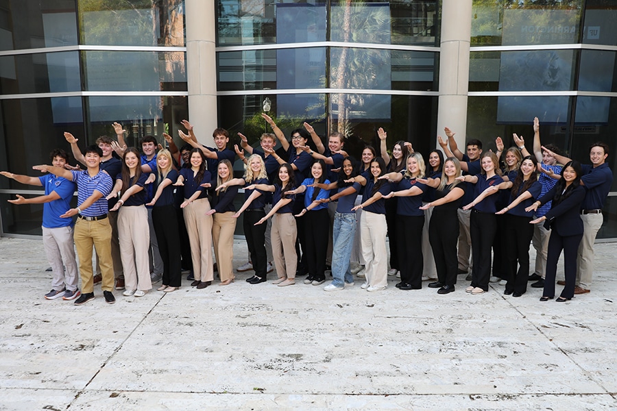 Group of Business Ethics students. 