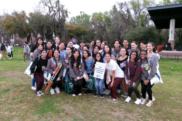Elaine Buteau with first generation leadership program cohort.
