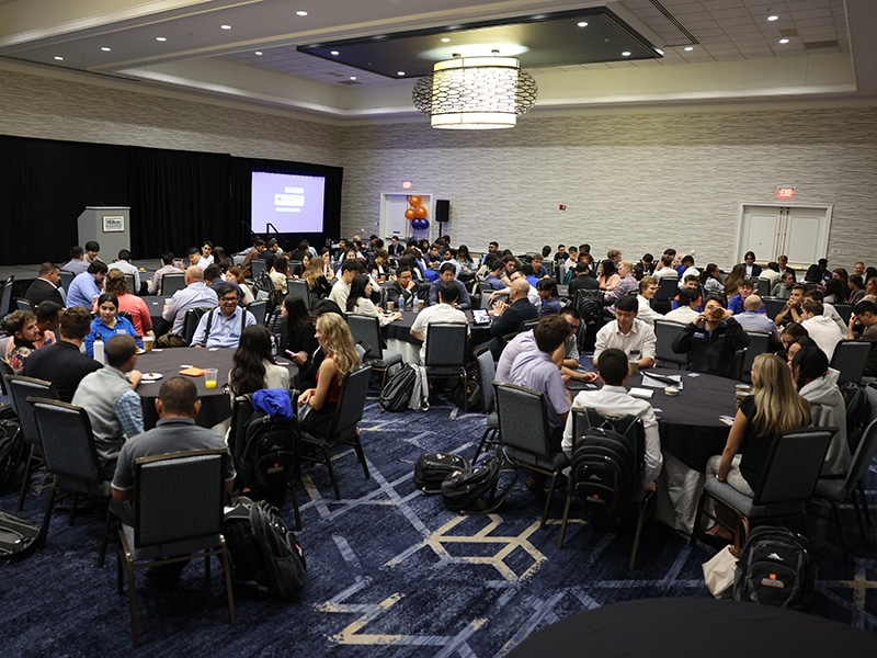 MS Information Systems students at orientation.