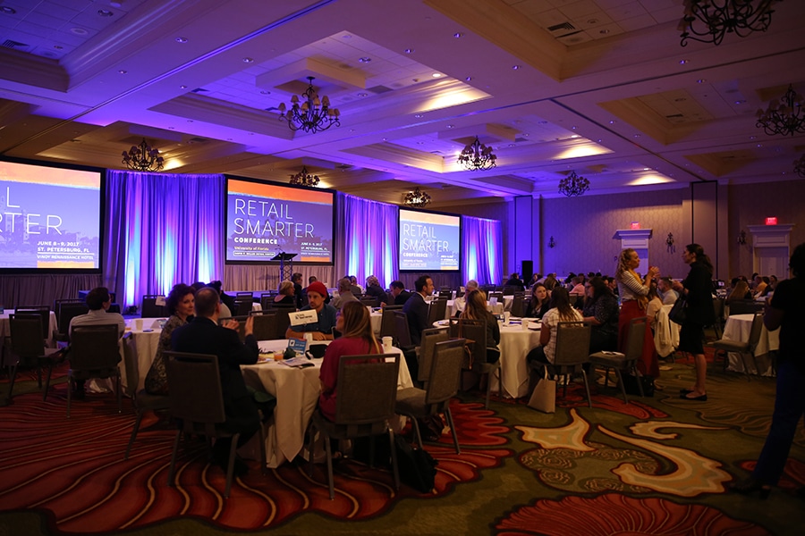 Full room view at the Retail Smarter Conference. 