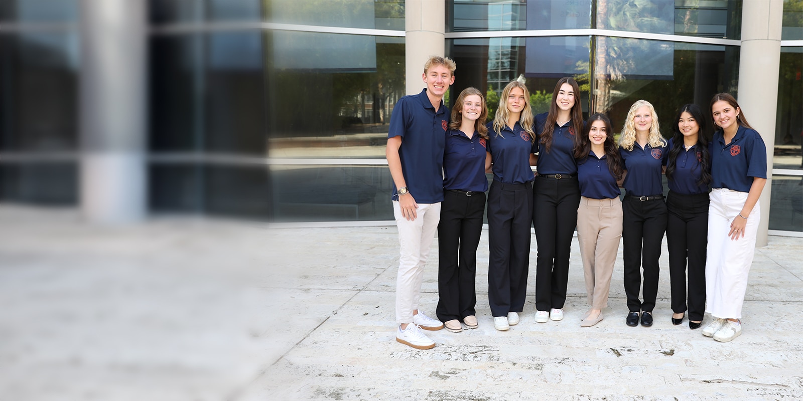 Group photo of the executive team of Business Ethics Ambassadors. 