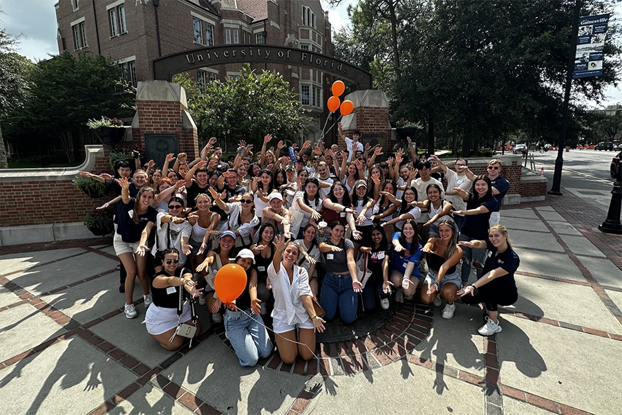 Global Business Society group photo.