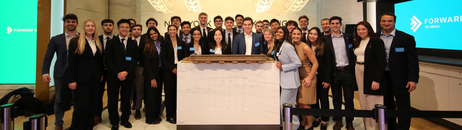 Finance Professional Development Program student group trip.