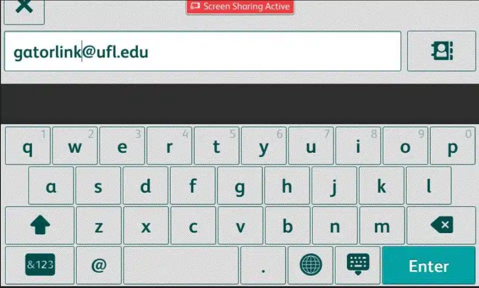 screen cap of the scanning machine