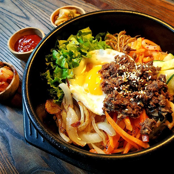Bibimbap bowl, a Korean dish