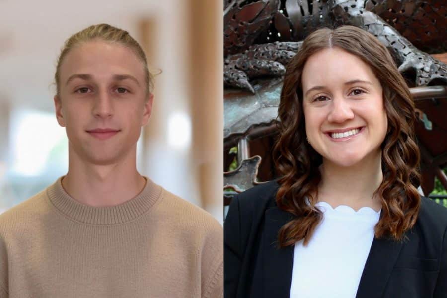 Jaden Smith pictured left and Grace Gimbel pictured right.
