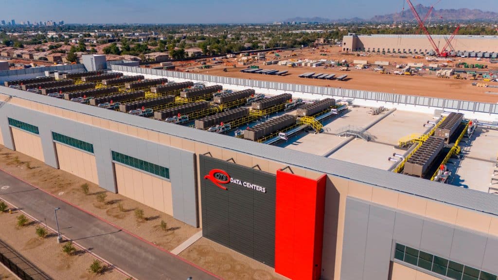 Aerial view of the QTS Data center under construction in Phoenix.